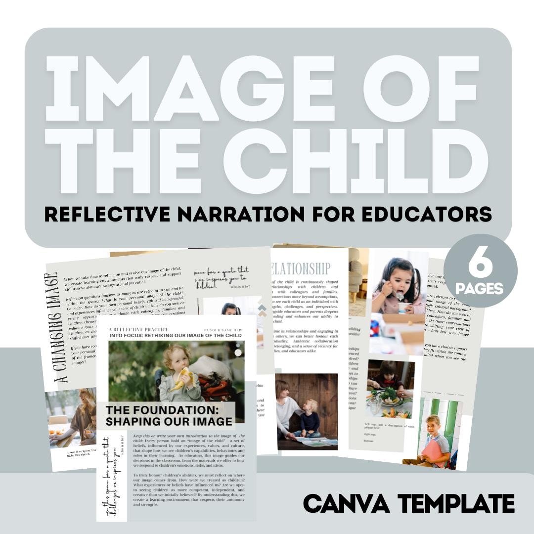Image of the Child Reflective Questions | Educator Canva Template (6 ...