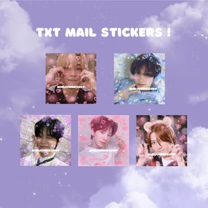 TXT stickers | K-pop mail stickers | TXT purika stickers | K-pop purika stickers