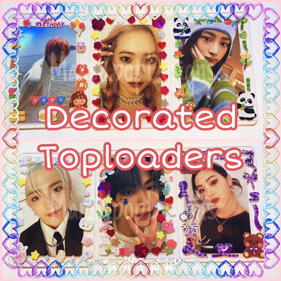 Decorated Top Loaders for Kpop Photo Cards Etsy