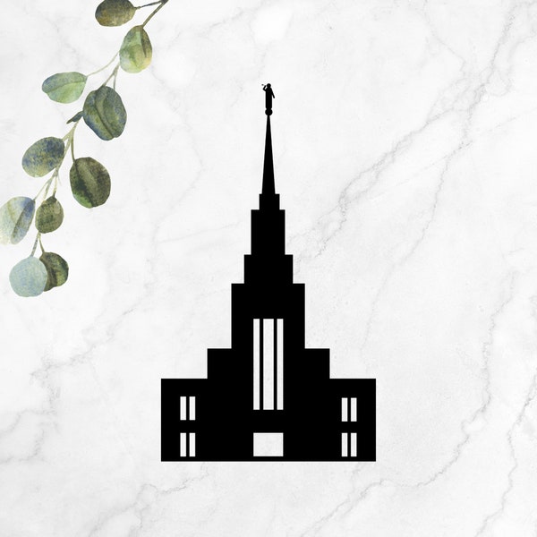 Twin Falls Idaho Temple LDS - SVG, PNG, Cricut, Silhouette - Digital File