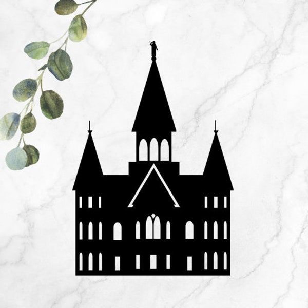 Provo City Center Utah Temple LDS - SVG, PNG, Cricut, Silhouette - Digital File