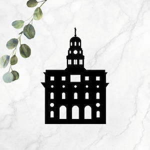 Nauvoo Illinois Temple LDS - SVG, PNG, Cricut, silhouet - digitaal bestand