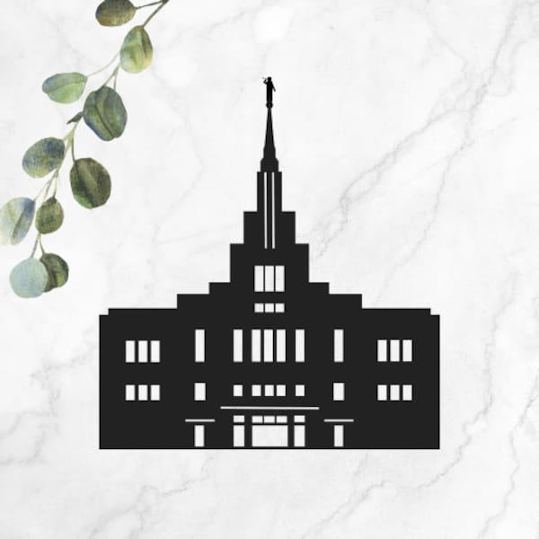 Saratoga Springs Utah Temple LDS - SVG, PNG, Cricut, Silhouette - Digital File