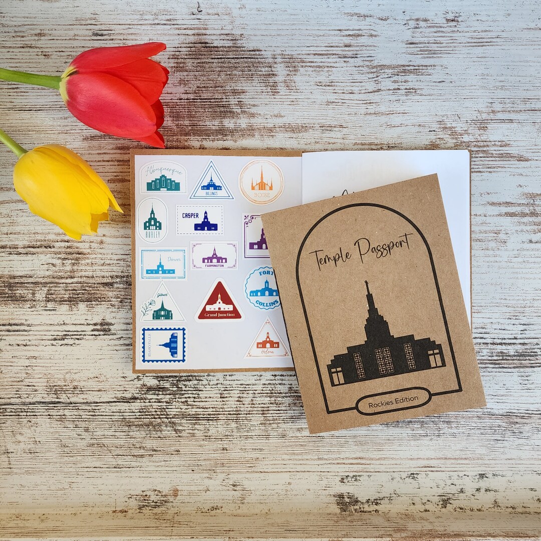 LDS Temple Passport Journal With Stickers Rockies Edition Arizona ...