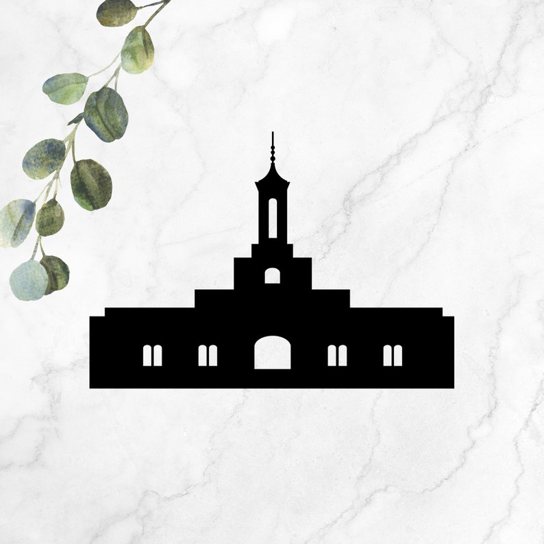 Moses Lake Washington Temple LDS SVG PNG Cricut Etsy