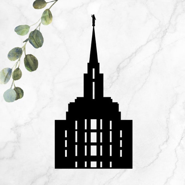 Oquirrh Mountain Utah Temple LDS - SVG, PNG, Cricut, Silhouette - Digital File