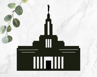 Draper Utah Temple LDS - SVG, PNG, Cricut, Silhouette - Digital File