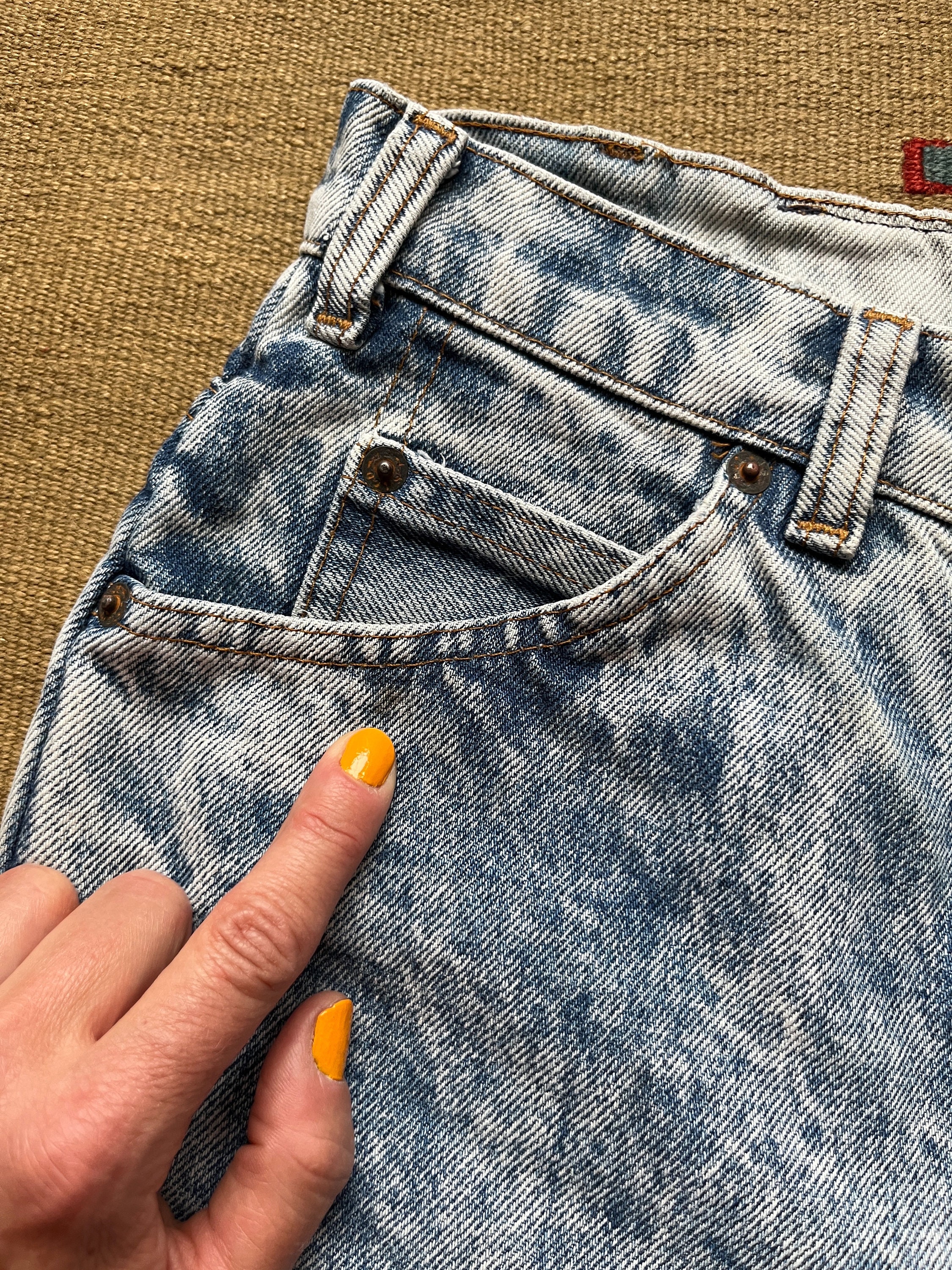 Unique Vintage Acid Wash Levi Cut Offs - Etsy