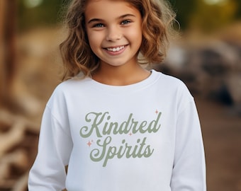 Anne of Green Gables Youth Crewneck Sweatshirt, Kindred Spirits, Anne of Green Gables Girl, Gift for Book Lover, Classic Novel Gifts