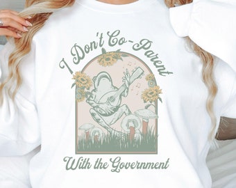 I Don't Co-parent With The Government Sweatshirt, Freedom Sweatshirt, Anti Government Sweatshirt, Patriot Party Shirt, Constitution Shirt