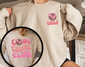 Retro Gluten Free Celiac Sweatshirt, Funny Sweatshirt, Celiac Disease Gift, GlutenFree Sweatshirt, Celiac Disease Shirt, Gluten Free Gift