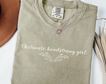 Funny Pride and Prejudice Comfort Colors Shirt, Classic Literature Book Lover Tee, Jane Austen Gift, Bookish Gifts for Her, Cute Teen Tshirt