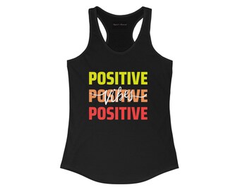 Camiseta sin mangas con espalda cruzada ideal para mujer Positive Vibes