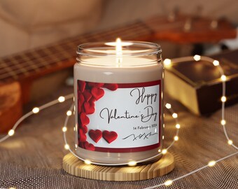 Vela de soja perfumada del día de San Valentín, 9 oz