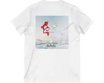 Angel Army Rebuke Camiseta unisex Jersey de manga corta con cuello en V