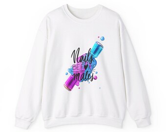 Sudadera con cuello redondo Nails Before Males Heavy Blend™