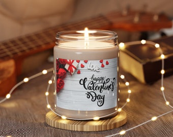 Vela de soja perfumada del día de San Valentín, 9 oz