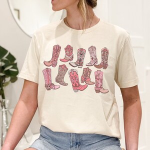 Western T-Shirt, Cowgirl Boots Shirt, Country Girl Tee, Rodeo Shirt, Gift for Her, Country Concert Outfit, Country Music Shirt, Cowboy Tee