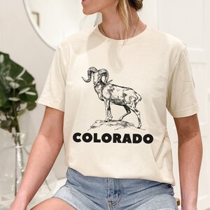 Bighorn Sheep Colorado Shirt, State Shirt, Graphic Tee, Wildlife T-Shirt, Women&#39;s or Men&#39;s Colorado Shirt, Animal Shirt, Colorado Gift