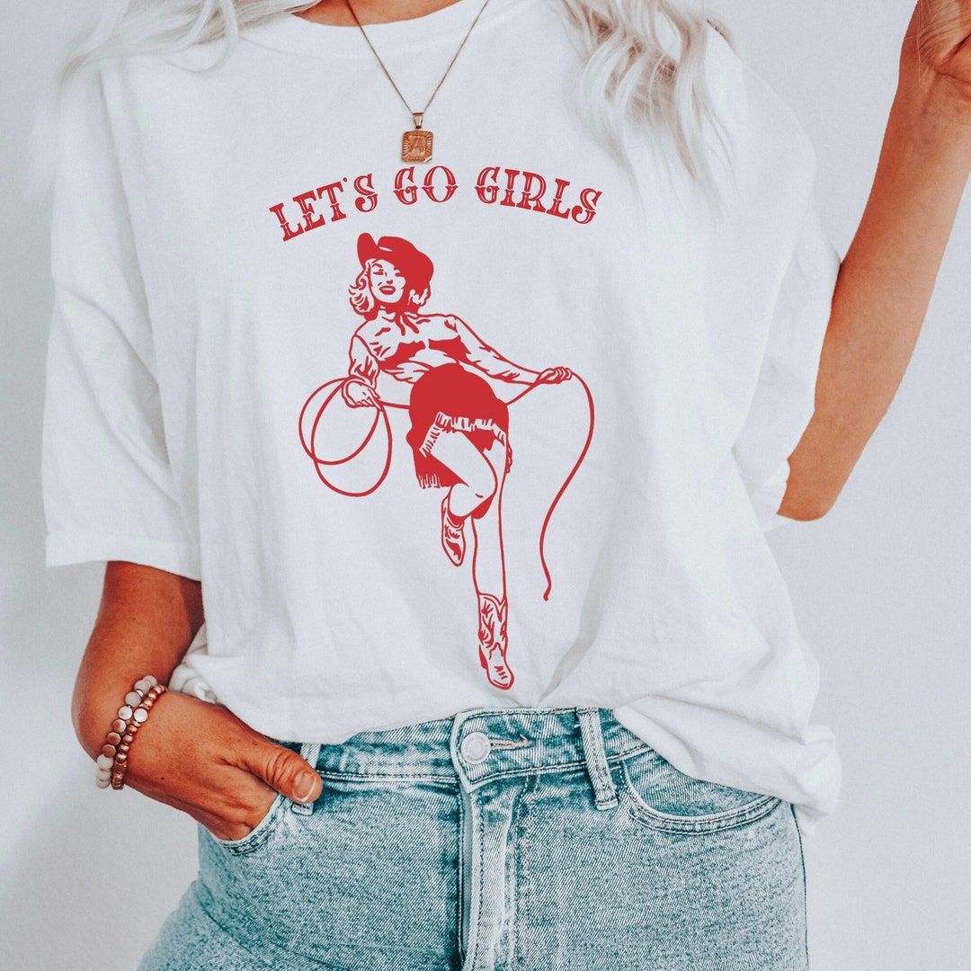 Comfort Colors Let's Go Girls Cowgirl Western T-shirt - Etsy