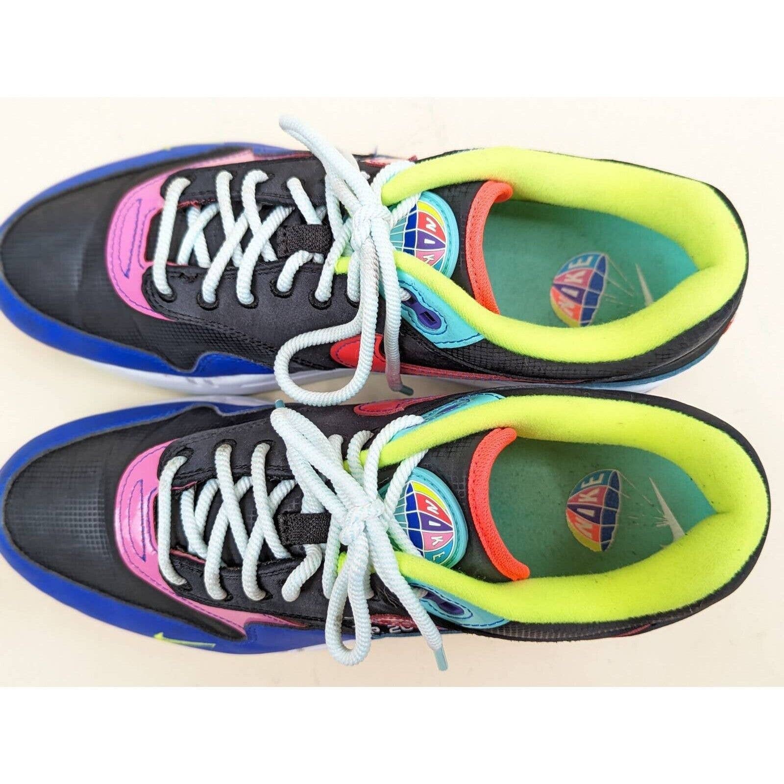 Nike Mens Air Max 1 Parachute Running Shoes Black CU4713-001  display picture 3