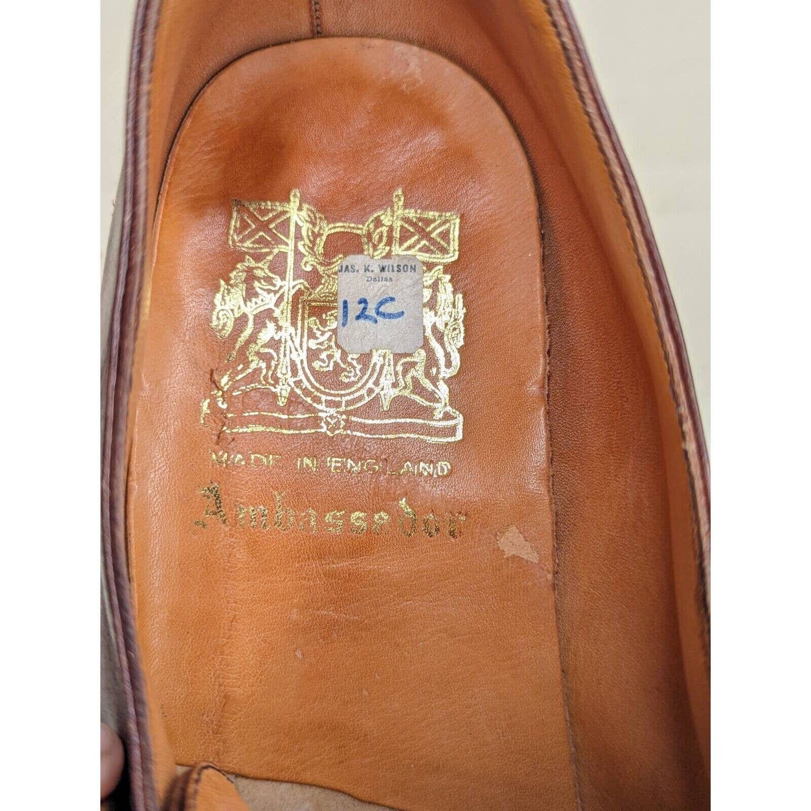 Vintage Mens Ambassador Sparta Monk Strap Dress Shoes Brown 
