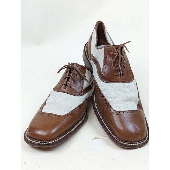 Vintage Belvedere Florence Mens Oxford Dress Shoes Brown  display picture 3