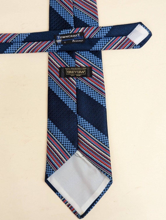 Vintage 60s 70s Trevira Polyester Necktie Retro B… - image 3