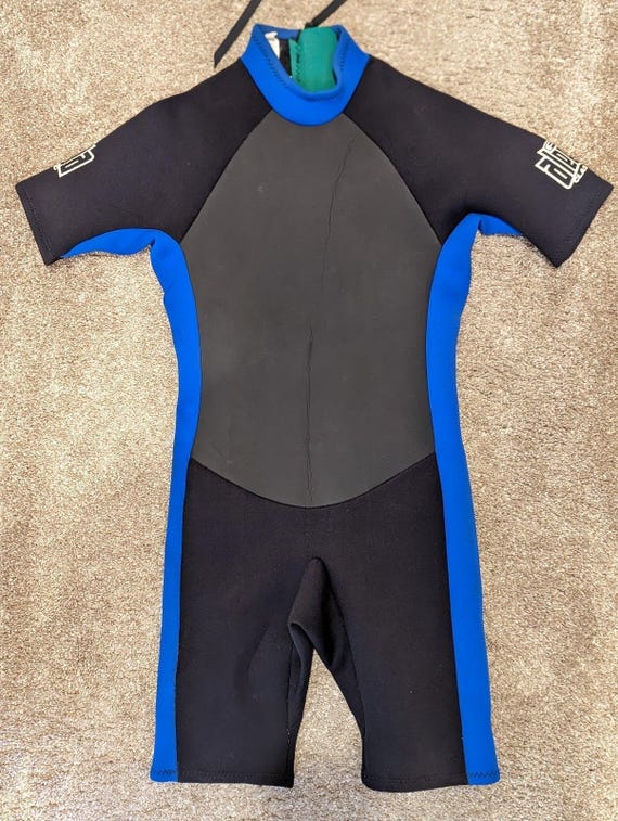 Aleeda A Classic Boys Junior Wetsuit Black Shorty Size Large/41 Cool Water 2mm
