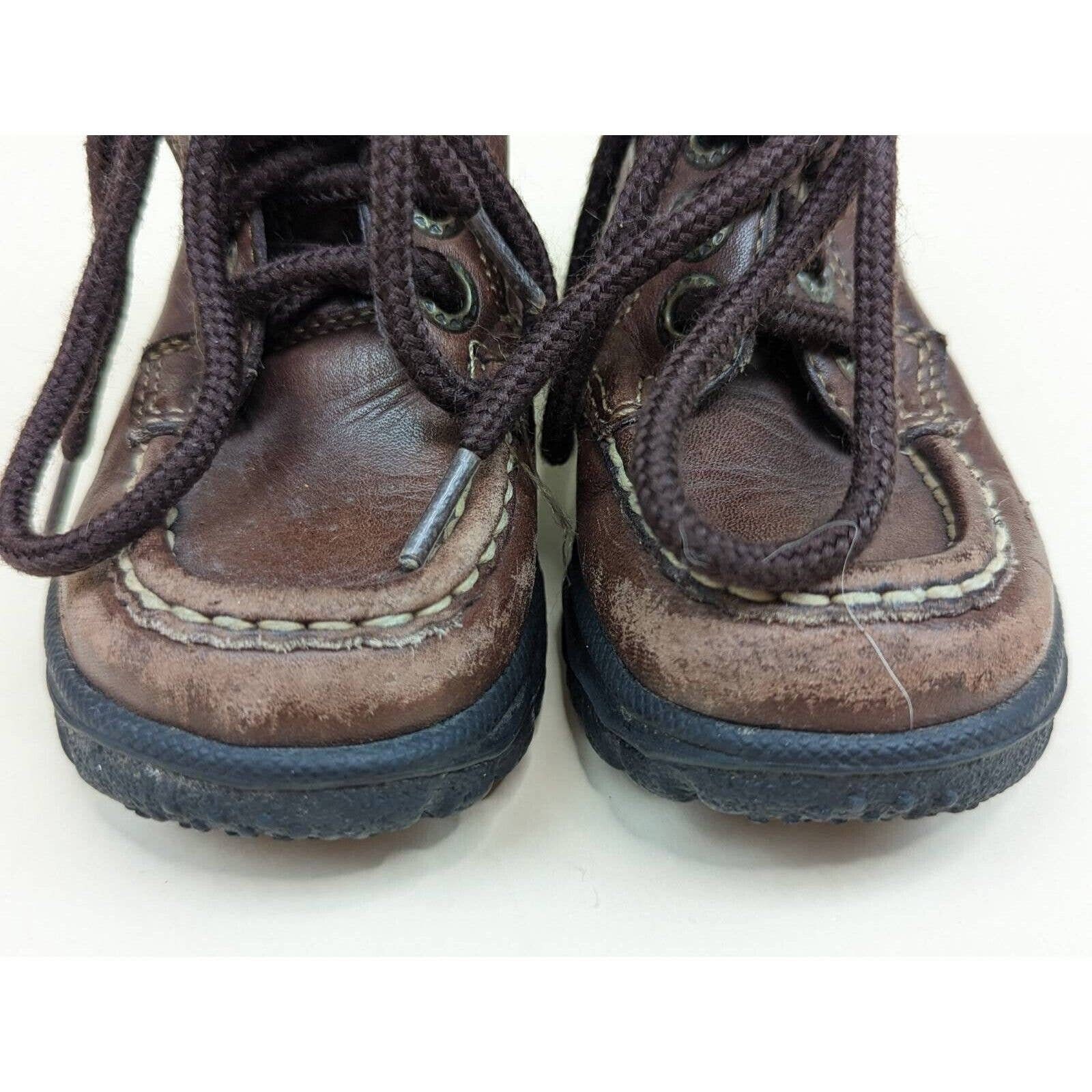 Vintage 90s Timberland Boys Oxford Shoes Boot Brown Leather