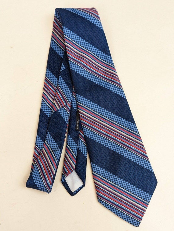 Vintage 60s 70s Trevira Polyester Necktie Retro B… - image 2