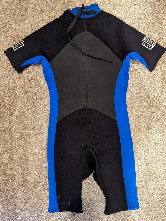 Aleeda A Classic Boys Junior Wetsuit Black Shorty Size Large/41 Cool Water 2mm View 3