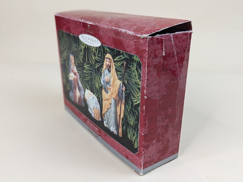 Hallmark Nativity Set Vintage 1998 Ceramic Hallmark Keepsake Ornament NATIVITY Baby Jesus ...