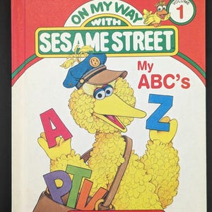 Vintage 1980s On My Way with Sesame Street My ABC&#39;s Volume 1 Book