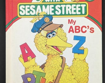 Vintage 1980s On My Way with Sesame Street My ABC's Volume 1 Book