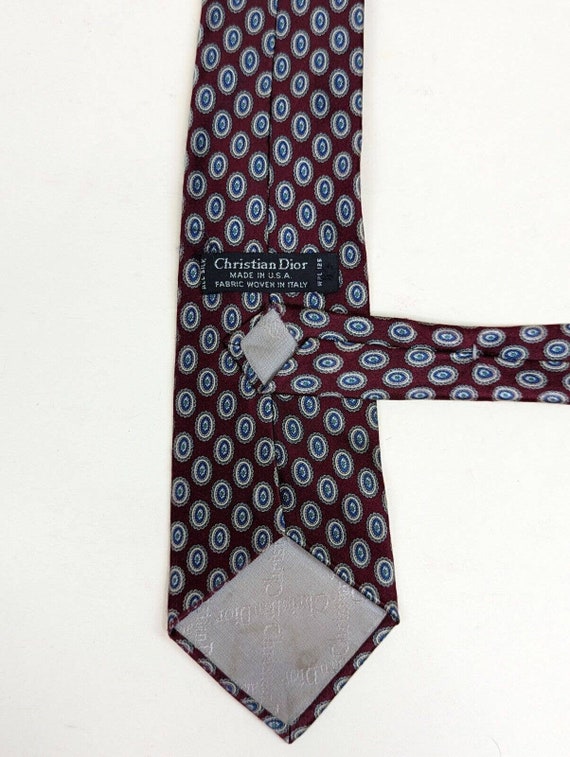 Vintage Christian Dior Mens Necktie Tie Classic R… - image 4