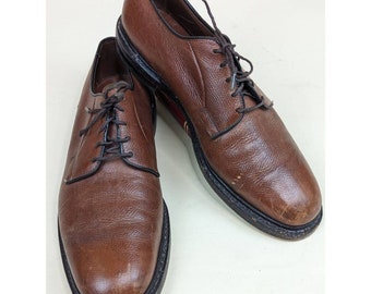 Allen Edmonds Mens Leeds Derby Dress Shoes Brown Leather 