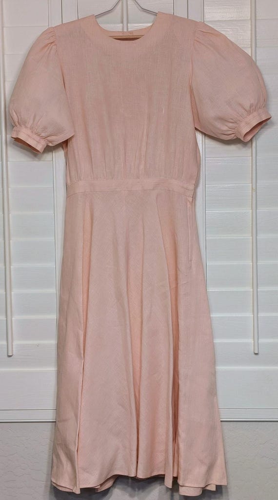 long green linen dress Ivy Green Linen Corset Dress main image 0
