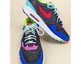 Nike Mens Air Max 1 Parachute Running Shoes Black CU4713-001