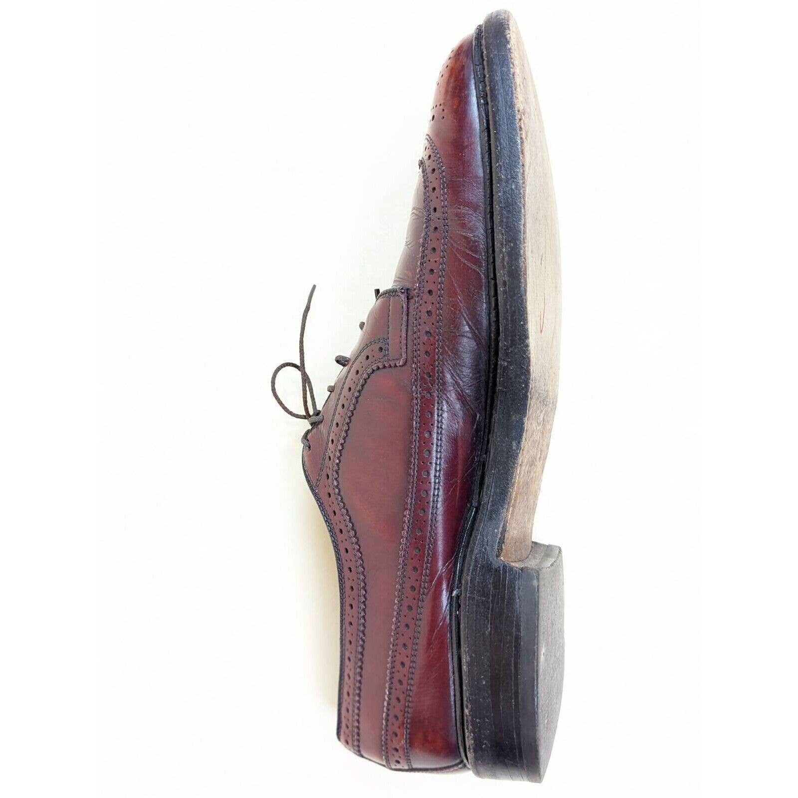 Allen Edmonds Mens Oxford Dress Shoes Brown Black Leather  display picture 2