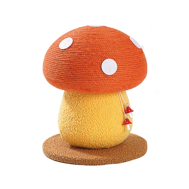 Mushroom Shape Cat Scratching Post Modern Wooden Cat Tree Etsy