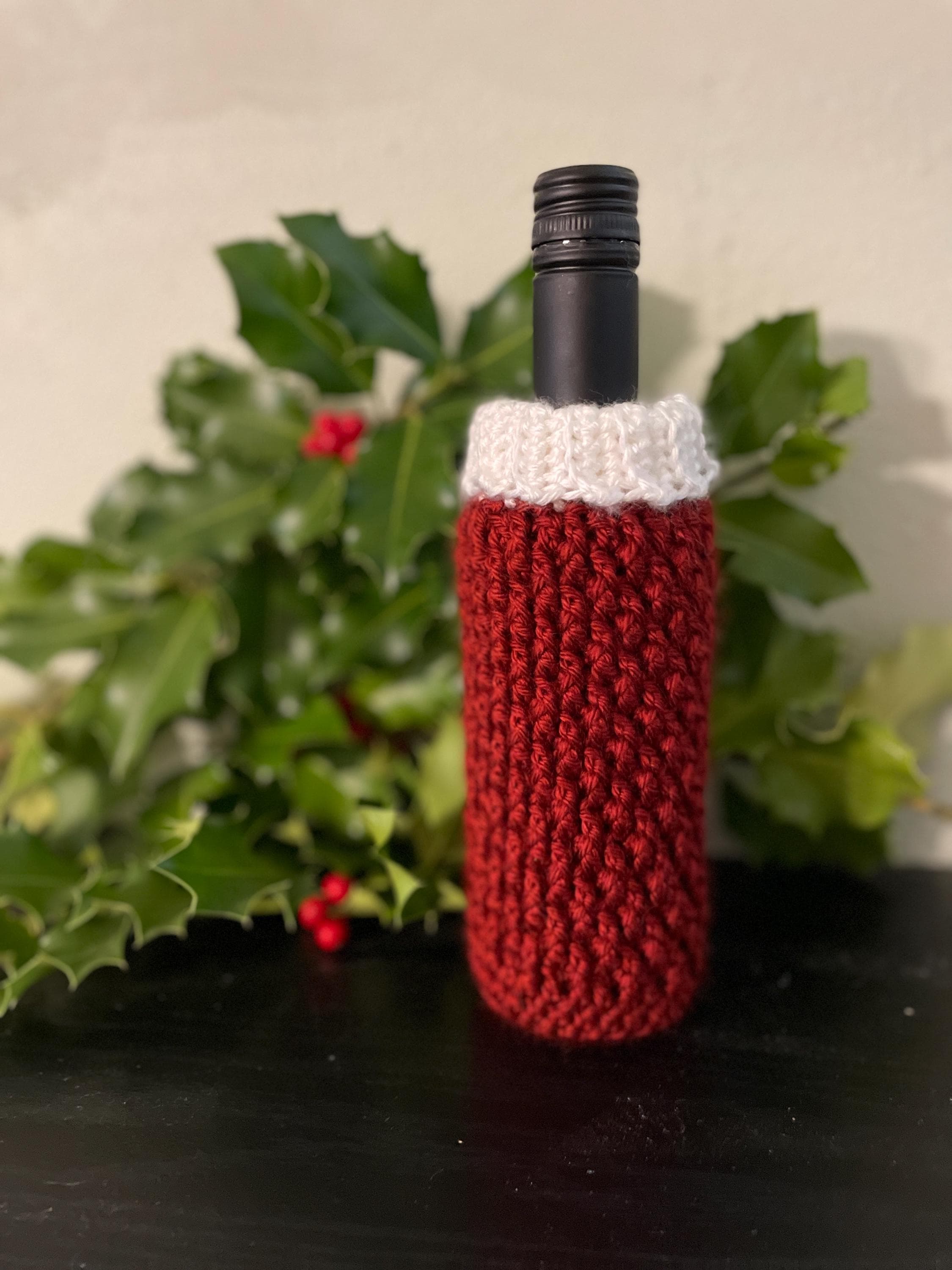Handmade Crochet Mini Wine Bottle Holder - Etsy