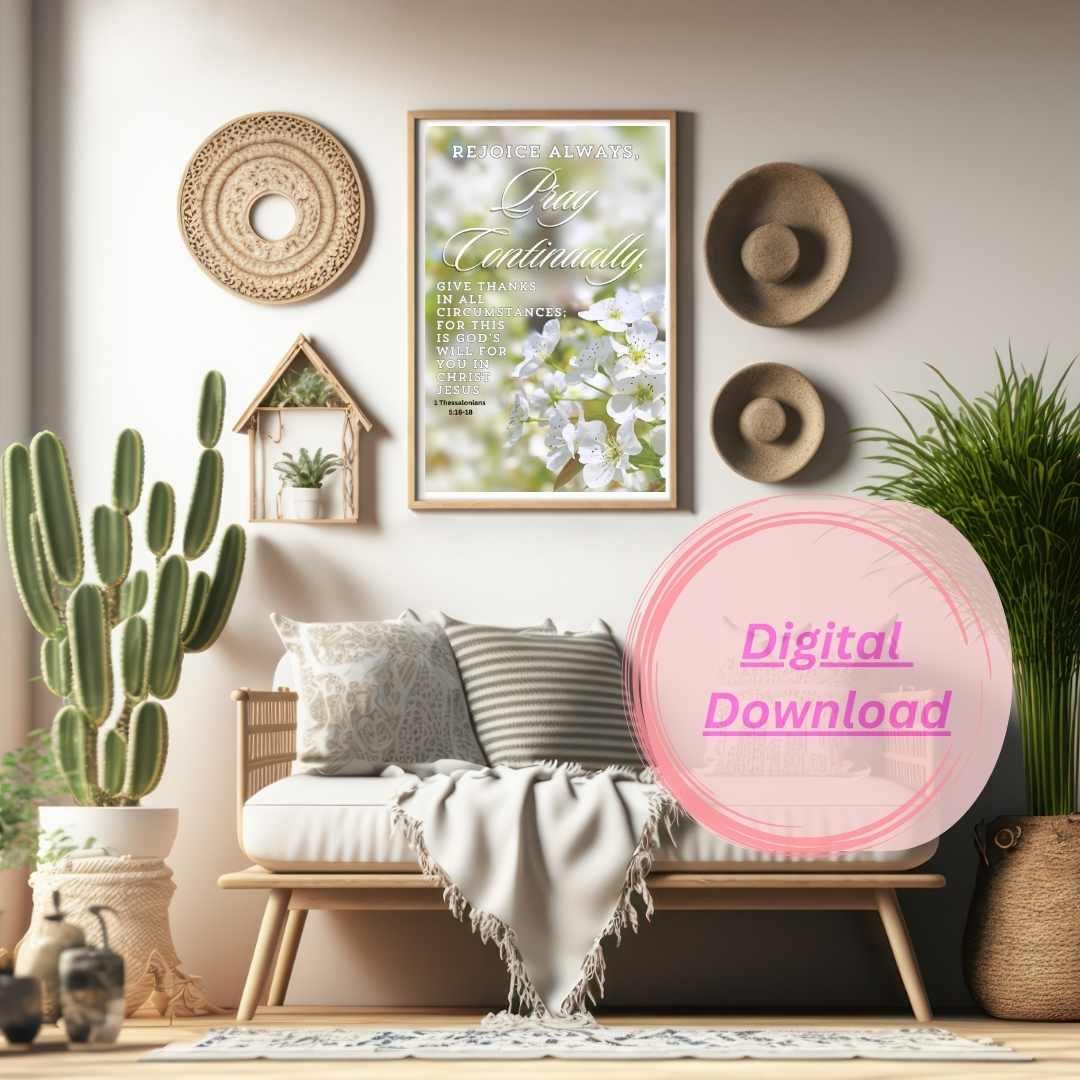 Bible Verse Wall Art: Christian Home Decor (digital Download) - Etsy
