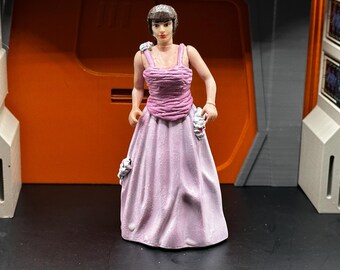 La consejera Deanna Troi con vestido de novia [Star Trek TNG Movie Line - Wave 1]