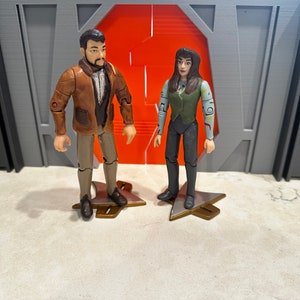 Commanders William Riker and Deanna Troi in Civilian Clothing from First Contact [Star Trek TNG Movie Line - Wave 1]