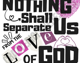 Christian Faith Graphic – Divine Love Print-On-Demand (PNG)