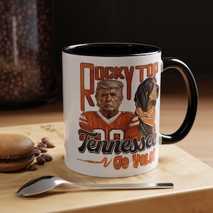 Trump Präsident Tasse als Geschenk zum Vatertag - Schwarze oder Orange Tennessee Vols Hound Dog Tasse