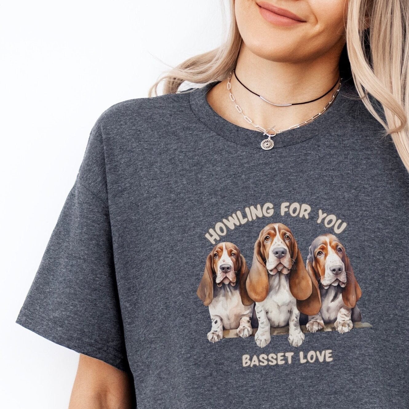 Basset Hound Christmas Gift for Mom or Dad T-shirt Basset Owners