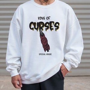 King Of Curses, Anime Sweatshirt, Sukana Sweatshirt, Cursed Finger, Anime Gift, Anime Lover, Anime Cosplay, JJK, Cursed User, Sukana JJk