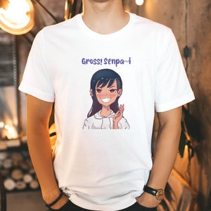 Gross Senpai T-shirt, Anime Shirt, Anime Meme, Funny Anime T-shirt, Cosplay, Anime Fashion, Custom Anime T-shirt, Anime Gift
